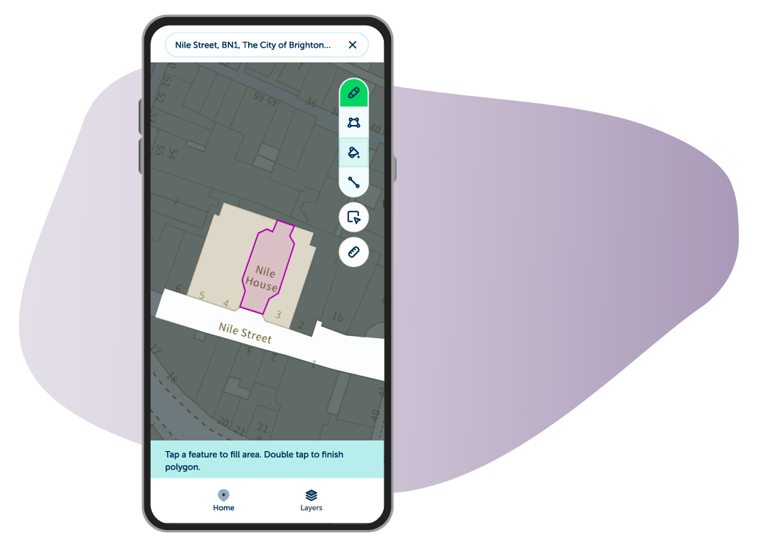 A mobile screen view of groundsure.io